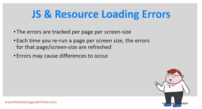 JavaScript and Resource Loading errors sorted by frequency of errors