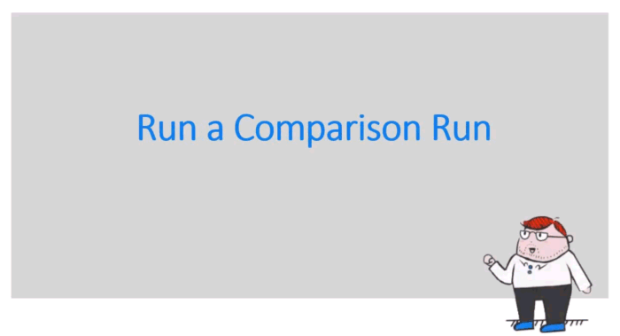 A slide screen with the title Run a Baseline Run